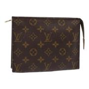 Pre-owned Canvas pouches Louis Vuitton Vintage , Brown , Dames