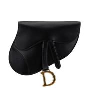 Pre-owned Leather shoulder-bags Dior Vintage , Black , Dames