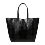 Zwarte geëtste Tote Tas Anine Bing , Black , Dames