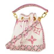 Pre-owned Fabric shoulder-bags Louis Vuitton Vintage , White , Dames