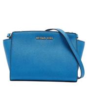 Pre-owned Leather shoulder-bags Michael Kors Pre-owned , Blue , Dames