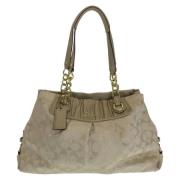 Pre-owned Canvas handbags Coach Pre-owned , Beige , Dames