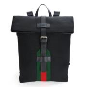 Pre-owned Canvas backpacks Gucci Vintage , Black , Dames