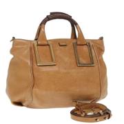 Pre-owned Leather handbags Chloé Pre-owned , Brown , Dames