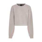 Dames Sweatshirt Fw24-0102 Synthetisch Materiaal F**k , Beige , Dames