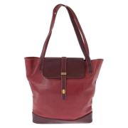 Pre-owned Leather handbags Cartier Vintage , Red , Dames