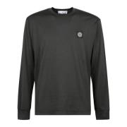 Casual Katoenen T-shirt Stone Island , Gray , Heren