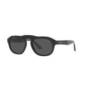 Zwarte Acetaat Zonnebril Ar8173-500187 Giorgio Armani , Black , Heren