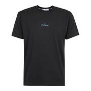 Casual Katoenen T-shirt Stone Island , Black , Heren