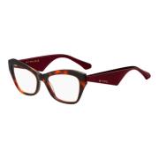 Stijlvolle brillenmonturen in Havana Burgundy Etro , Brown , Unisex