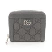 Pre-owned Canvas wallets Gucci Vintage , Gray , Heren