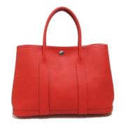 Pre-owned Leather totes Hermès Vintage , Red , Dames