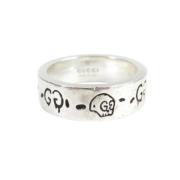 Pre-owned Metal rings Gucci Vintage , Gray , Heren