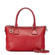 Pre-owned Leather handbags Gucci Vintage , Red , Dames