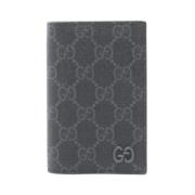 Pre-owned Canvas wallets Gucci Vintage , Gray , Heren