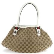 Pre-owned Canvas gucci-bags Gucci Vintage , Beige , Dames