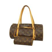 Pre-owned Fabric handbags Louis Vuitton Vintage , Brown , Dames