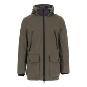 Tech Softshell Hooded Donsjack Groen Woolrich , Green , Heren