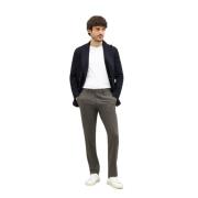 Gewassen flanel regular Chinos Boglioli , Gray , Heren