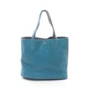 Pre-owned Leather handbags Hermès Vintage , Blue , Dames