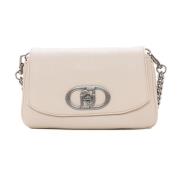 Stijlvolle Messenger Tas met Klepsluiting Liu Jo , Beige , Dames