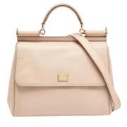 Pre-owned Leather handbags Dolce & Gabbana Pre-owned , Beige , Dames