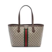 Pre-owned Canvas shoulder-bags Gucci Vintage , Beige , Dames