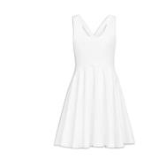 Witte Katoenen Mini Jurk Elegante Stijl Alaïa , White , Dames