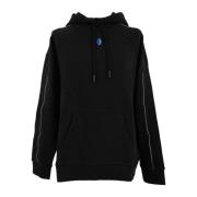 Zwarte hoodie met print Marcelo Burlon , Black , Heren