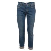 Katoenen Marotta Broek 5 Zakken Regular Fit Siviglia , Blue , Heren