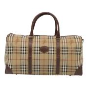 Pre-owned Canvas travel-bags Burberry Vintage , Beige , Unisex