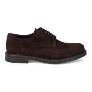 Klassieke donkerbruine platte schoenen Sangiorgio , Brown , Heren