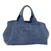 Pre-owned Canvas handbags Prada Vintage , Blue , Dames