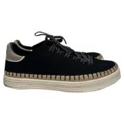 Pre-owned Cotton sneakers Chloé Pre-owned , Black , Dames