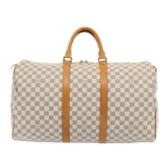 Pre-owned Canvas louis-vuitton-bags Louis Vuitton Vintage , White , Da...