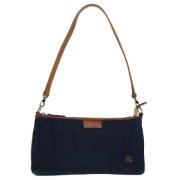 Pre-owned Canvas shoulder-bags Burberry Vintage , Blue , Dames