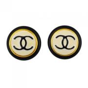 Pre-owned Fabric chanel-jewelry Chanel Vintage , White , Dames