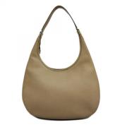 Pre-owned Leather shoulder-bags Hermès Vintage , Beige , Dames