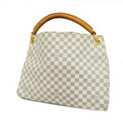 Pre-owned Fabric shoulder-bags Louis Vuitton Vintage , White , Dames