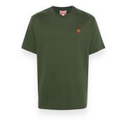 Biologisch Katoen Klassiek T-Shirt Kenzo , Green , Heren