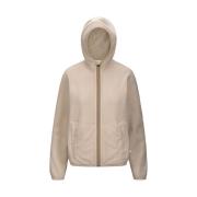 Stijlvolle hoodie voor mannen en vrouwen K-Way , Beige , Dames