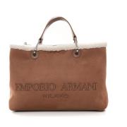 Stijlvolle Shopper met Afneembare Clutch Emporio Armani , Brown , Dame...