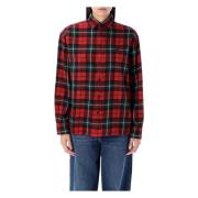 Dameskleding Shirts Rood Check Aw24 Ralph Lauren , Multicolor , Dames