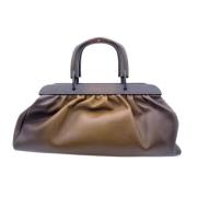 Pre-owned Leather gucci-bags Gucci Vintage , Brown , Dames