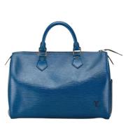 Pre-owned Leather louis-vuitton-bags Louis Vuitton Vintage , Blue , Da...