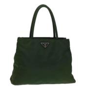 Pre-owned Leather handbags Prada Vintage , Green , Dames