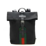 Pre-owned Canvas backpacks Gucci Vintage , Black , Dames