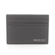 Pre-owned Leather wallets Gucci Vintage , Black , Heren