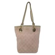 Pre-owned Leather totes Gucci Vintage , Pink , Dames