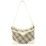 Pre-owned Canvas shoulder-bags Burberry Vintage , Beige , Dames